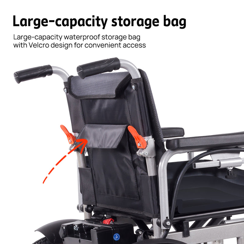 Load image into Gallery viewer, Electric Wheelchair Folding Long Range Motorised Foldable Armrest Free Flip