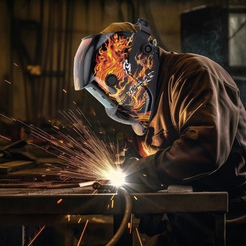 Load image into Gallery viewer, PORIYA Solar Helmet Auto Darkening Welding Welder Lens ARC TIG MIG MAG Large View