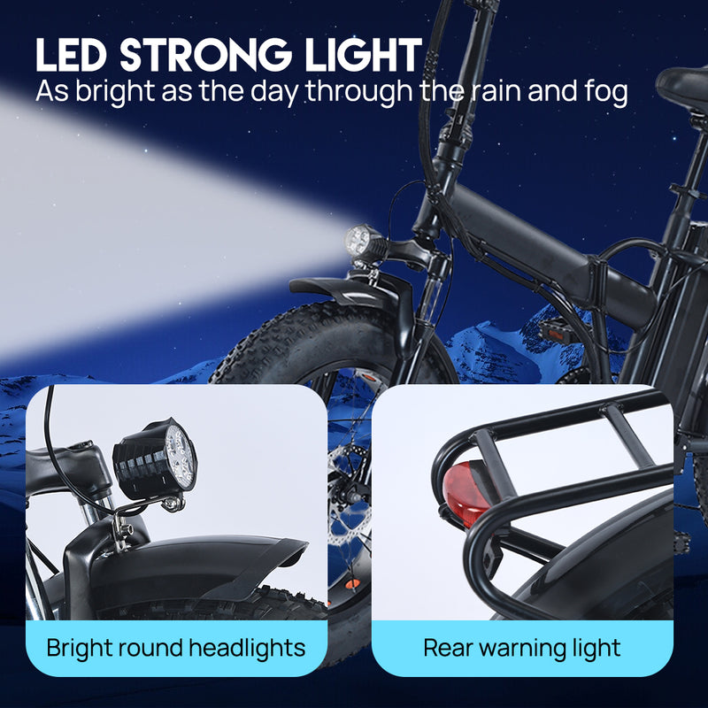 Load image into Gallery viewer, Electric Bicycle Ebike 48V 1500W Mountain Bike 10.4Ah Li-Ion Battery 20'' Tyres