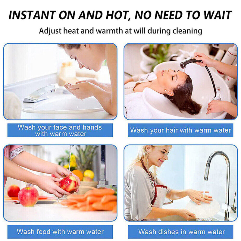Load image into Gallery viewer, PORIYA 10L Electric Instant Tankless Hot Water System Heater Under Sink Shower Portable
