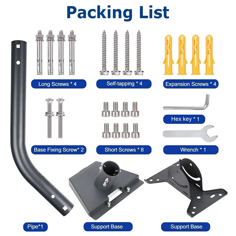 Load image into Gallery viewer, PORIYA Starlink Gen 3 Mounting Kit Outdoor 360° Adjustable Wall/Roof Iron Pole Mount