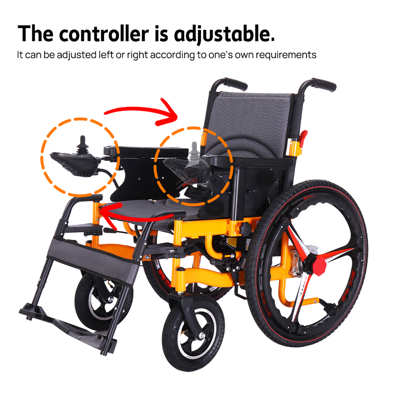 Load image into Gallery viewer, PORIYA Electric Wheelchair Folding Long Range Motorised Foldable Long Range w/ Bag