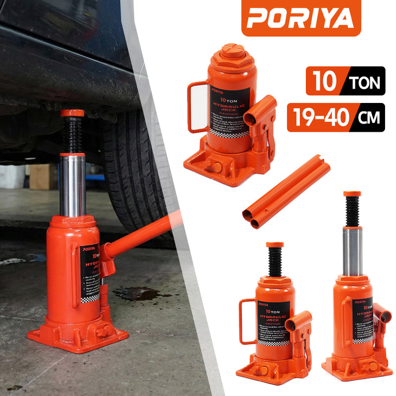 Load image into Gallery viewer, PORIYA 10/12/20 Ton Bottle Jack Hydraulic Lifter Heavy Duty Car Safety Valve 4WD
