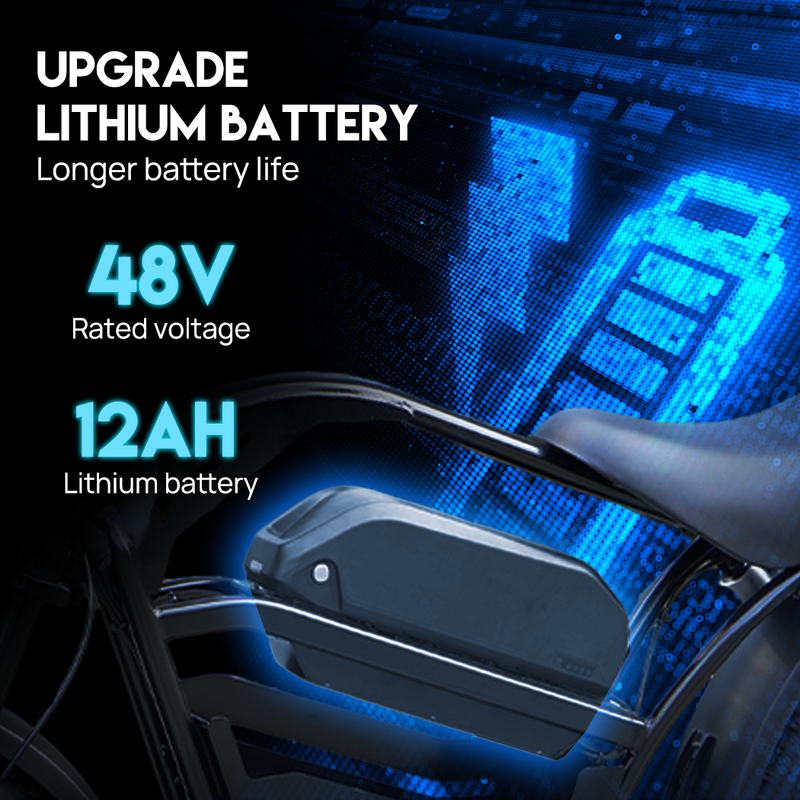 Load image into Gallery viewer, PORIYA Electric Bicycle Ebike 48V 2000W Mountain Bike 20" Fat Tire Shimano 7 Speed