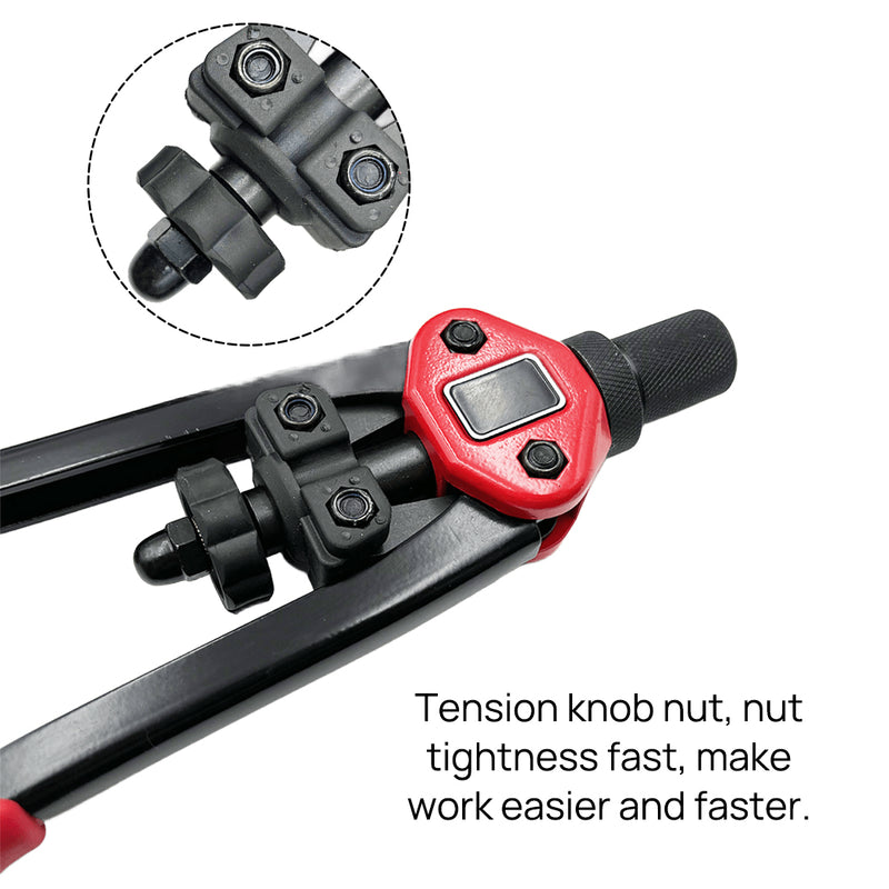 Load image into Gallery viewer, PORIYA Heavy Duty 1660pcs Nutsert Tool Kit Rivnut Riveter Rivet Nut Gun M3-12 Mandrels