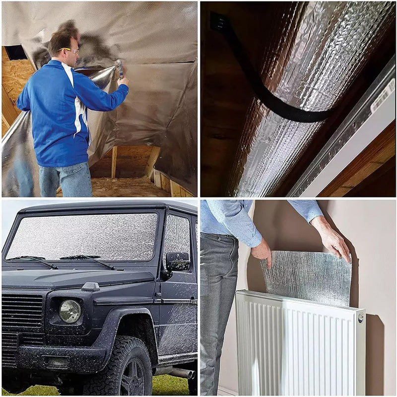 Load image into Gallery viewer, PORIYA 1Mx5M Sound Deadener Roller Car Insulation Mat Heat Shield Noise Adhesive Foam