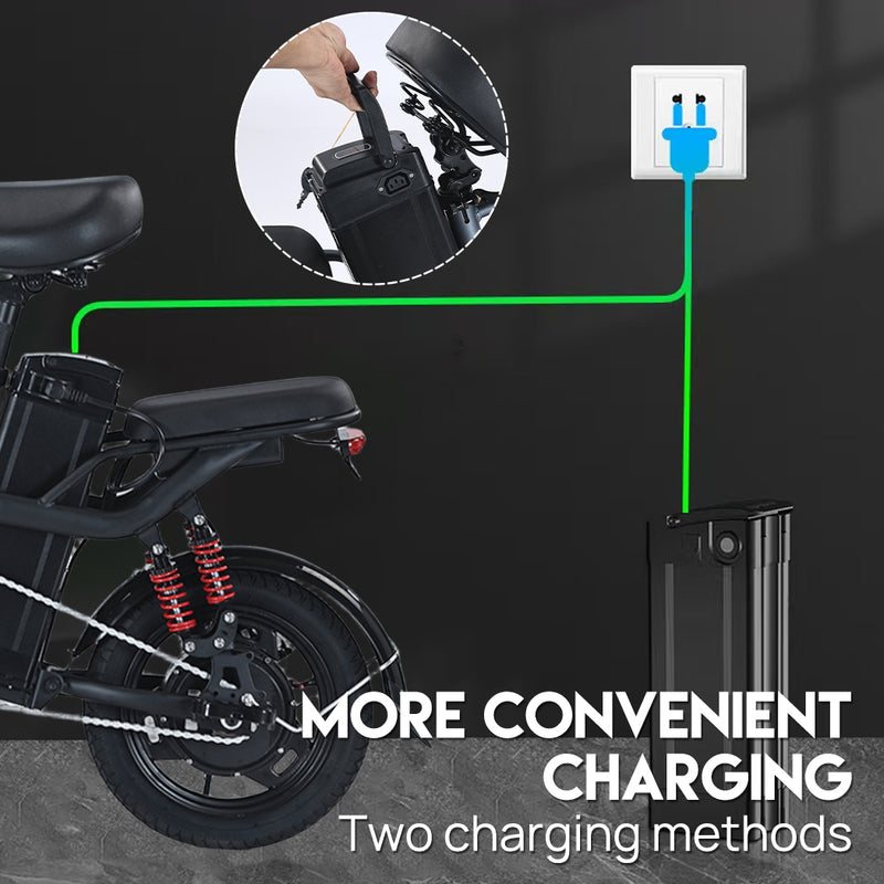 Load image into Gallery viewer, PORIYA Foldable Electric Bicycle 1000W 50KM/H Protable Commuter Travel Bicycle E Bike 48V