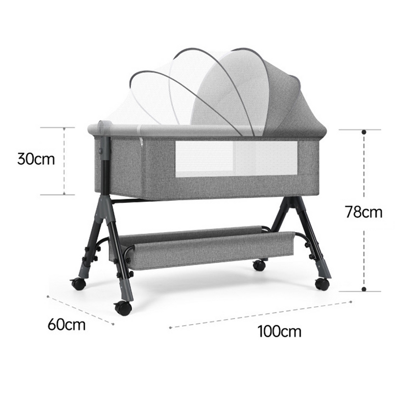 Load image into Gallery viewer, PORIYA Baby Cots Foldable Newborn Co-Sleeper Bed Baby Bassinet Bedside Sleep Cradle