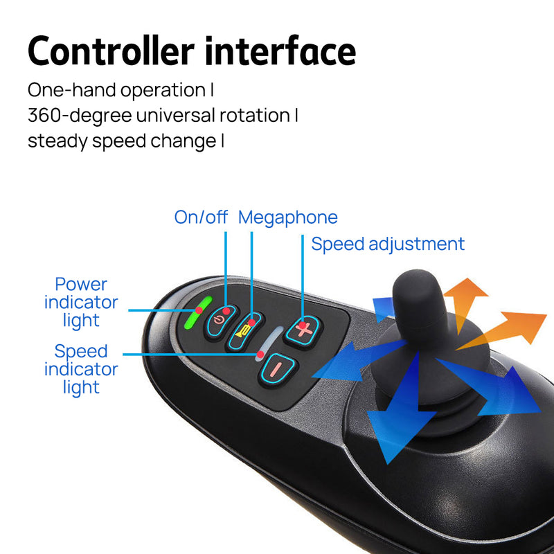 Load image into Gallery viewer, Electric Wheelchair Folding Long Range Motorised Foldable Armrest Free Flip