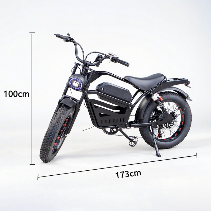 Load image into Gallery viewer, PORIYA Electric Bicycle Ebike 48V 2000W Mountain Bike 20" Fat Tire Shimano 7 Speed