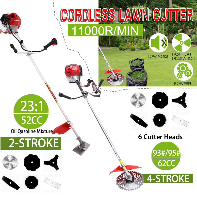 Load image into Gallery viewer, 7IN1 Petrol Pole Chainsaw Brush Cutter Whipper Snipper Hedge Trimmer 52CC & 62CC