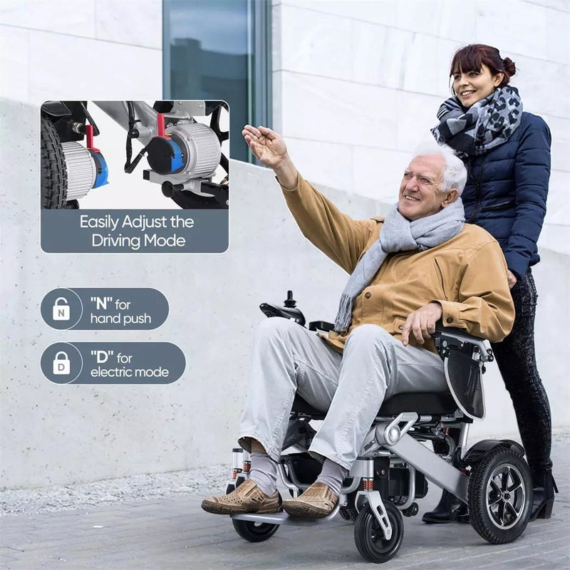 Load image into Gallery viewer, 600W Electric Wheelchair Folding Lithium Power Motorised Foldable w/ Basket