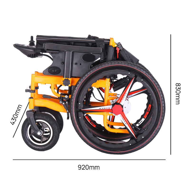 Load image into Gallery viewer, PORIYA Electric Wheelchair Folding Long Range Motorised Foldable Long Range w/ Bag