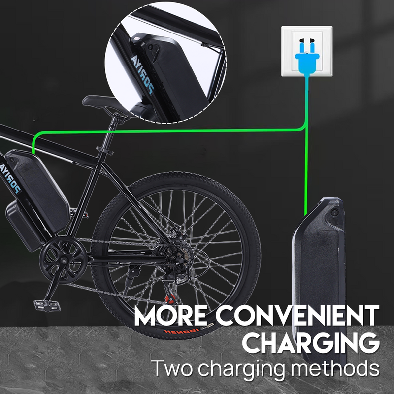 Load image into Gallery viewer, 26" Mountain eBike 48V 10Ah Magnesium Alloy Electric Bicycle 1500W Motor E-MTB