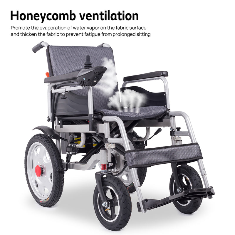 Load image into Gallery viewer, Electric Wheelchair Folding Long Range Motorised Foldable Armrest Free Flip