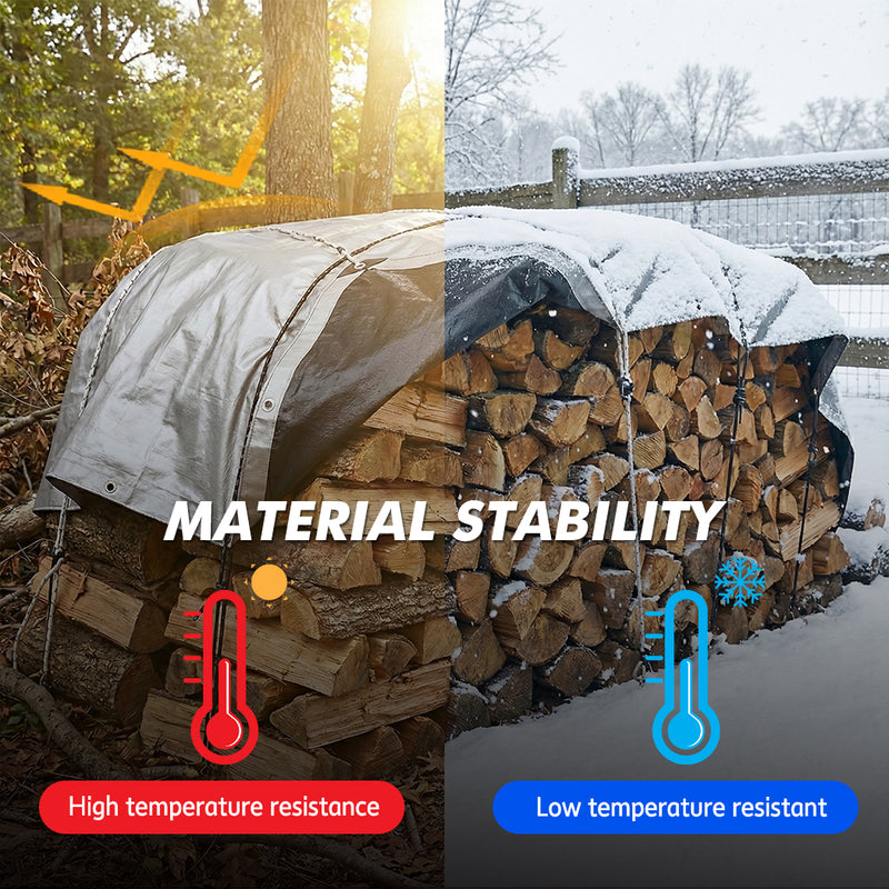 Load image into Gallery viewer, PORIYA Heavy Duty Poly Tarp Waterproof Tarpaulin Outdoor Camping Cover 180gsm Poly Tarp