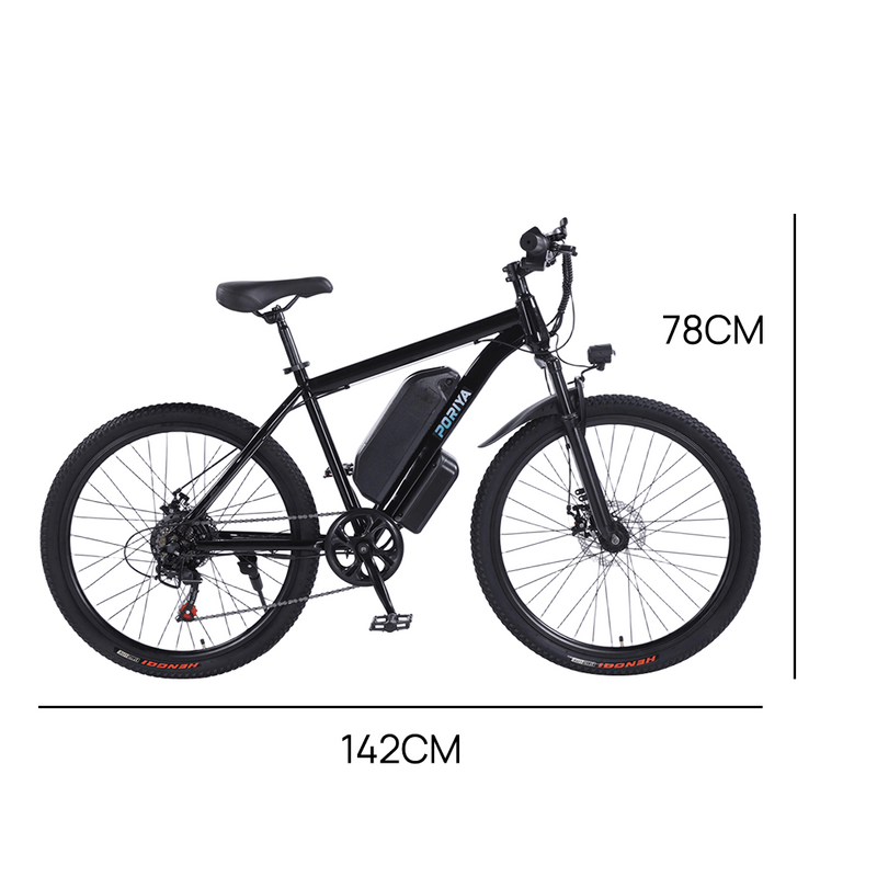 Load image into Gallery viewer, PORIYA 26" Mountain eBike 48V 10Ah Magnesium Alloy Electric Bicycle 1500W Motor E-MTB
