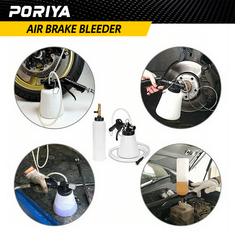Load image into Gallery viewer, PORIYA 1L/3L Air Brake Bleeder Clutch Vacuum Bleeding Extractor Fluid Fill Adapter Kit