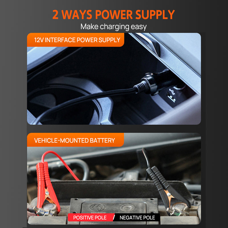 Load image into Gallery viewer, PORIYA Electric Hydraulic Floor Jack 5Ton car 12V w/Impact Wrench Inflator Pump