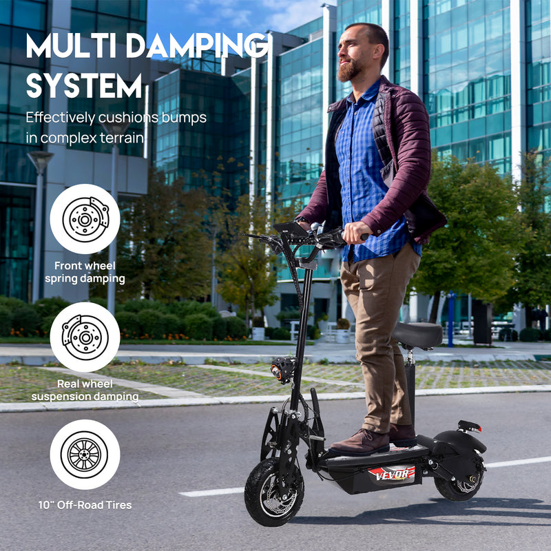 Load image into Gallery viewer, 2000W 70KM/H Adult Electric Scooter Motor e Scooter Foldable Bike With Seat