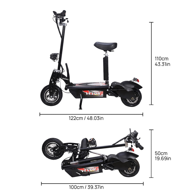 Load image into Gallery viewer, PORIYA 2000W 70KM/H Adult Electric Scooter Motor e Scooter Foldable Bike With Seat