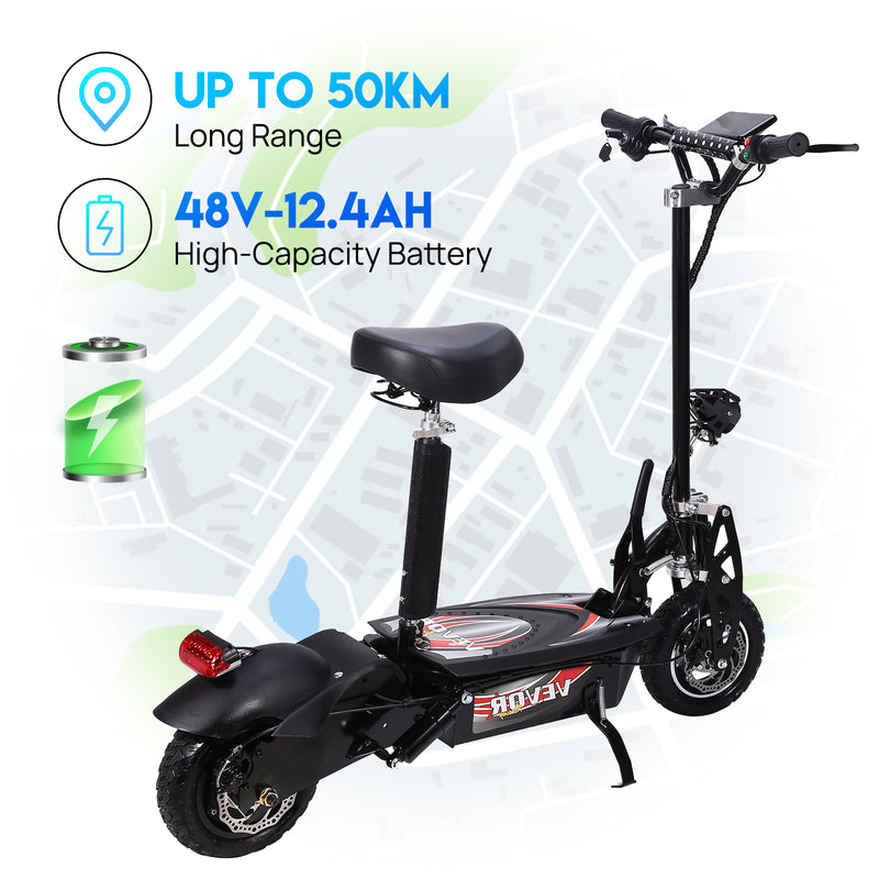 Load image into Gallery viewer, PORIYA 2000W 70KM/H Adult Electric Scooter Motor e Scooter Foldable Bike With Seat
