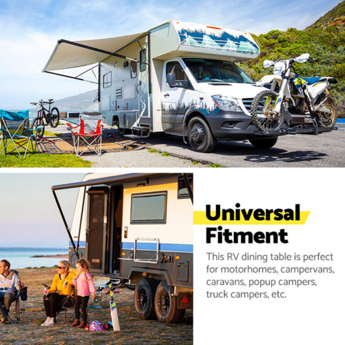 Load image into Gallery viewer, PORIYA 800 x 450mm Caravan Table Foldout Picnic Camping Outdoor Aluminum Desk Motorhome