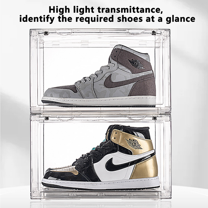 Load image into Gallery viewer, PORIYA 2-20pcs Clear Acrylic Stackable Boxes Shoes Clothes Toy Display DIY Storage Box