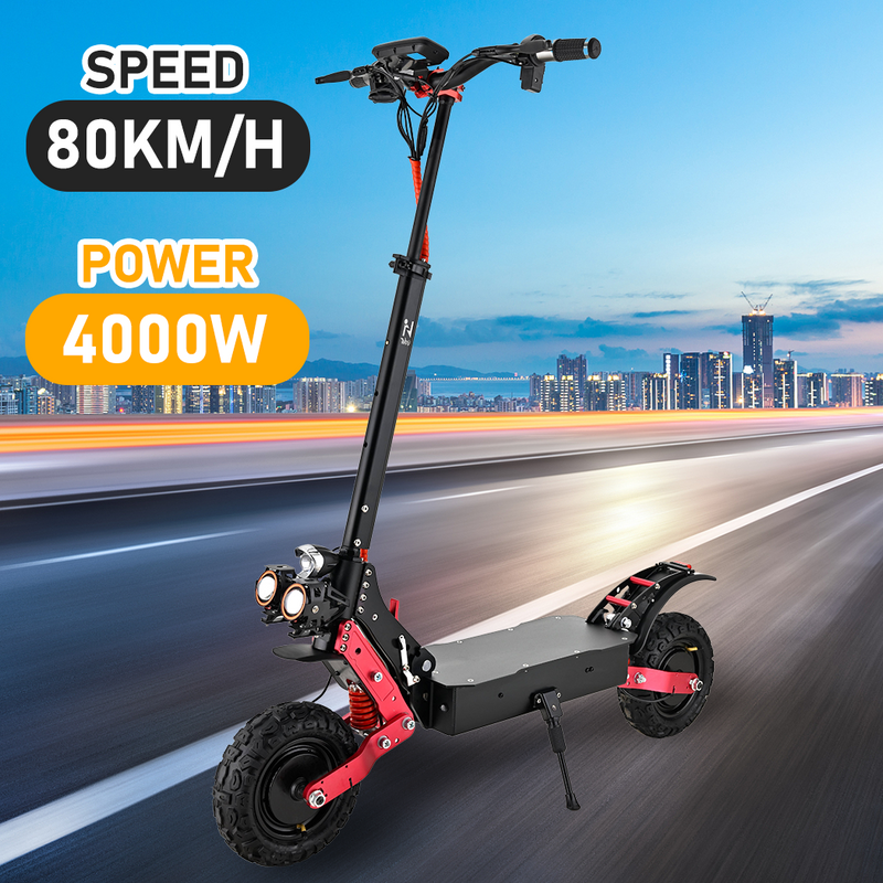 Load image into Gallery viewer, 4000W 70-80KM/H Portable Electric Scooter Dual Motor Foldable Off Road E-Bike
