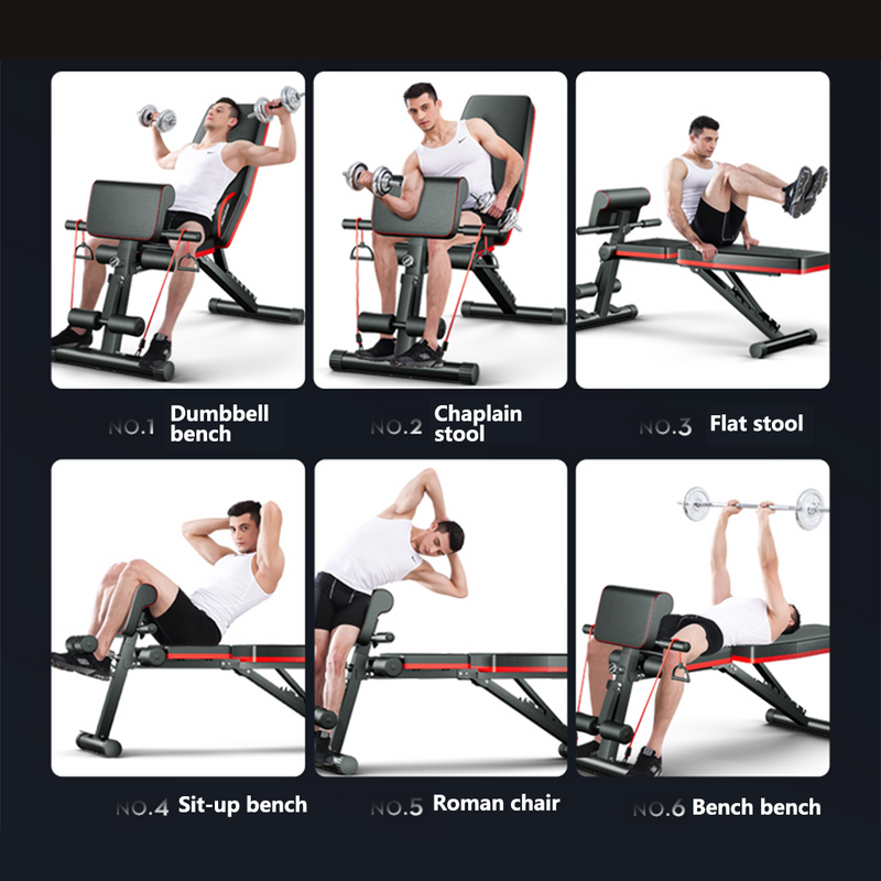 Load image into Gallery viewer, Adjustable FID Ab Abdominal Weight Press Bench Fitness Incline Sit up Gym Flat