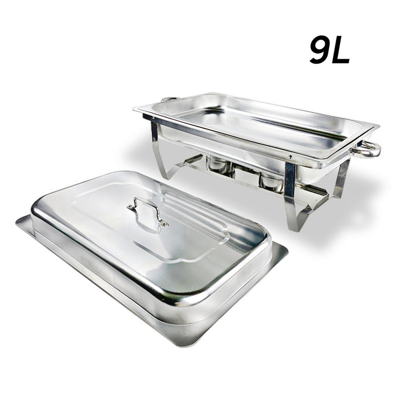 Load image into Gallery viewer, PORIYA 9L 304 Insulated Food Warmer Bain Marie Food Warmer Buffet Warmer Chafing Dish