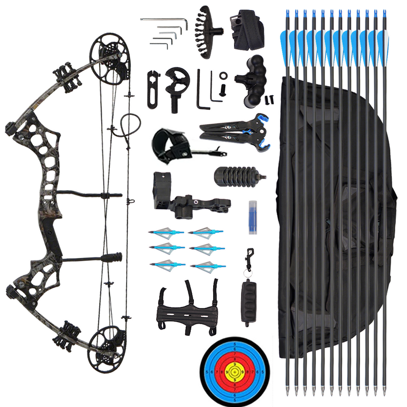 Load image into Gallery viewer, PORIYA Compound Bow 30-65LBS Outdoor Archery Right Handed Hunting Shooting Sport Arrow