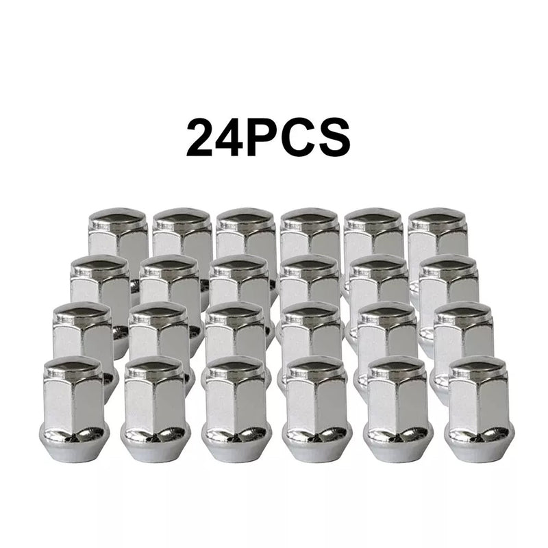 Load image into Gallery viewer, PORIYA 24x M12x1.5 Chrome Wheel Nuts For Ford Ranger Mitsubishi Triton Mazda Bravo Bt50