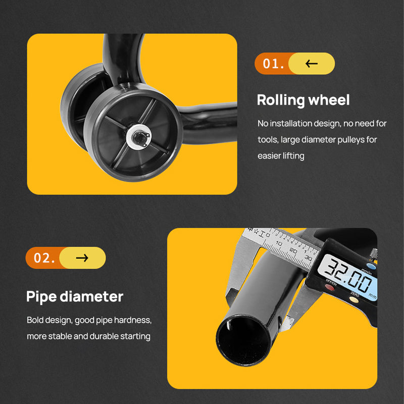 Load image into Gallery viewer, PORIYA 1100lbs Motorbike Dolly Motorcycle Front Wheel Stand and Rear Wheel Stand 2PC