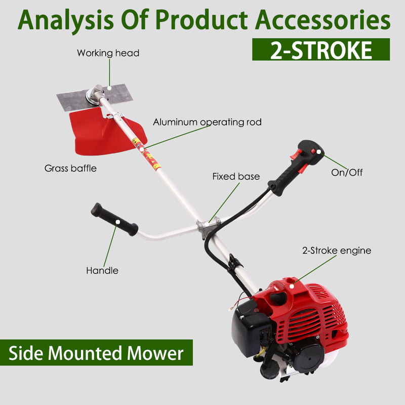 Load image into Gallery viewer, 7IN1 Petrol Pole Chainsaw Brush Cutter Whipper Snipper Hedge Trimmer 52CC & 62CC