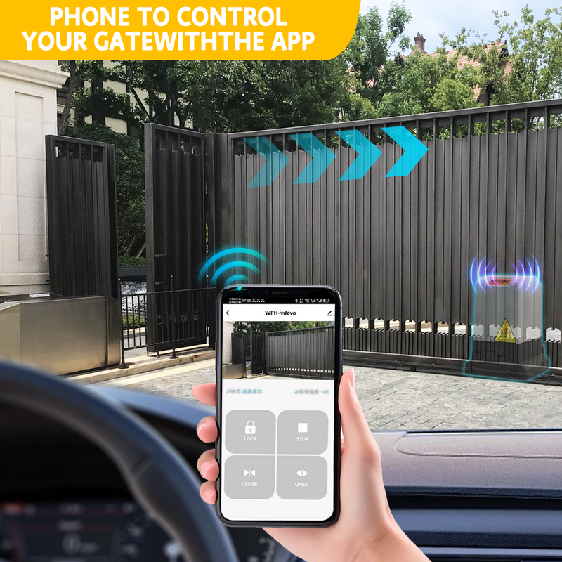 Load image into Gallery viewer, PORIYA Electric Automatic Sliding Gate Opener 2000KG Motor w/ 6 Remote & APP control
