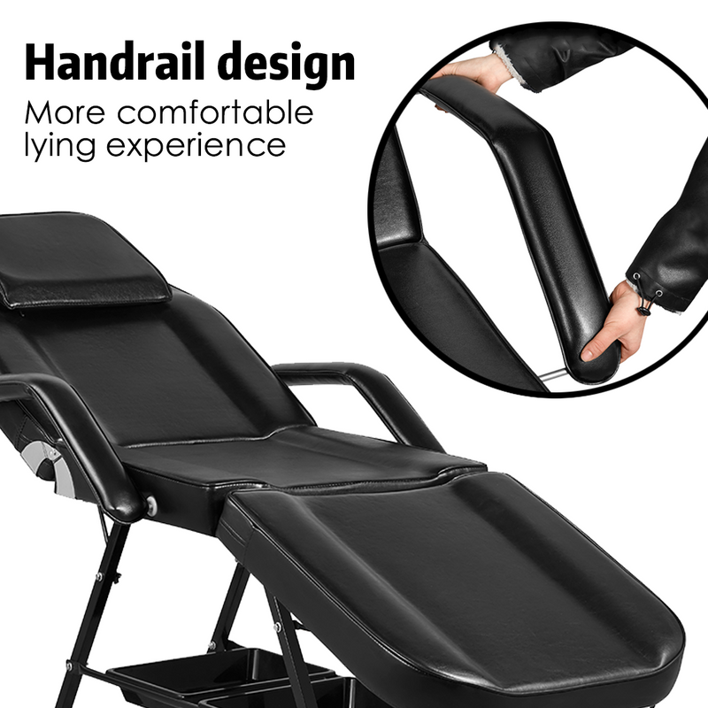 Load image into Gallery viewer, PORIYA 180CM Massage Table Portable Massage Bed 3 Folding Beauty Chair Therapy