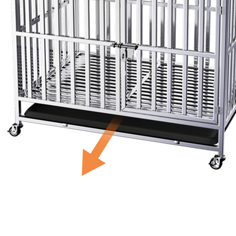 Load image into Gallery viewer, PORIYA 37" 30" Dog Cage Crate Large Kennel Pet Cage Cat Puppy Foldable Metal Cage