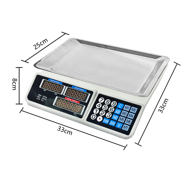 Load image into Gallery viewer, PORIYA Electronic Digital Scale Shop Platform Kitchen Scales Commercial 300 /150/ 40KG
