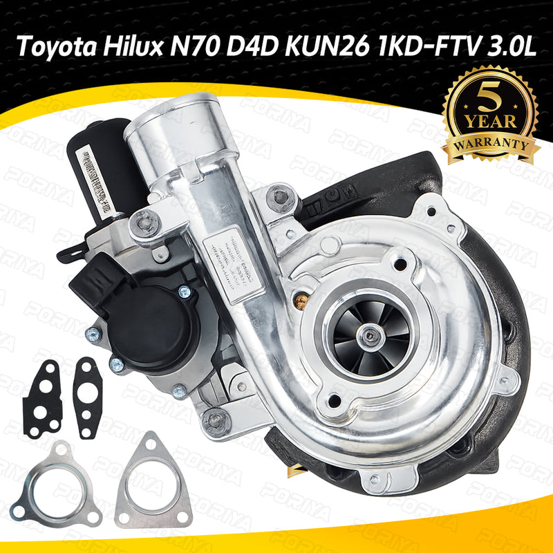 Load image into Gallery viewer, PORIYA Upgrade Billet Turbo Charger For Toyota Hilux N70 D4D KUN26 1KD-FTV 3.0L