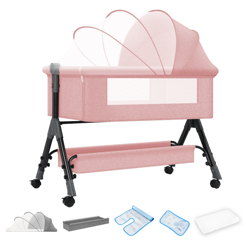 Load image into Gallery viewer, PORIYA Baby Cots Foldable Newborn Co-Sleeper Bed Baby Bassinet Bedside Sleep Cradle