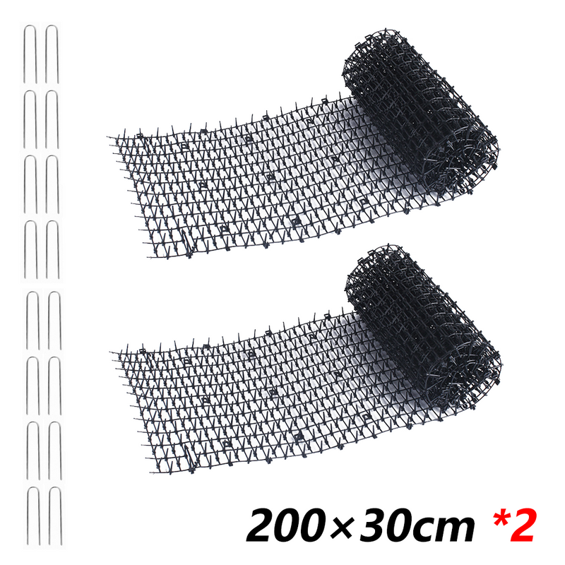 Load image into Gallery viewer, PORIYA 2M x 30CM Cat Scat Mat Spikes Prickle Strip Anti-Cat Away Safe Garden Protector