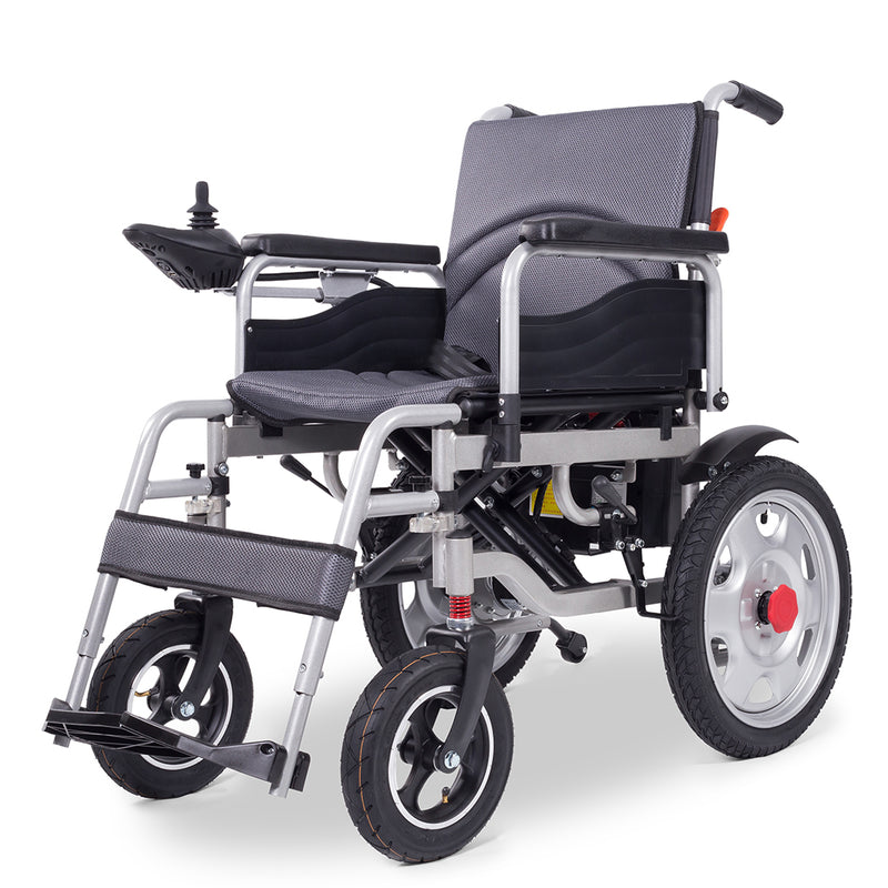 Load image into Gallery viewer, Electric Wheelchair Folding Long Range Motorised Foldable Armrest Free Flip