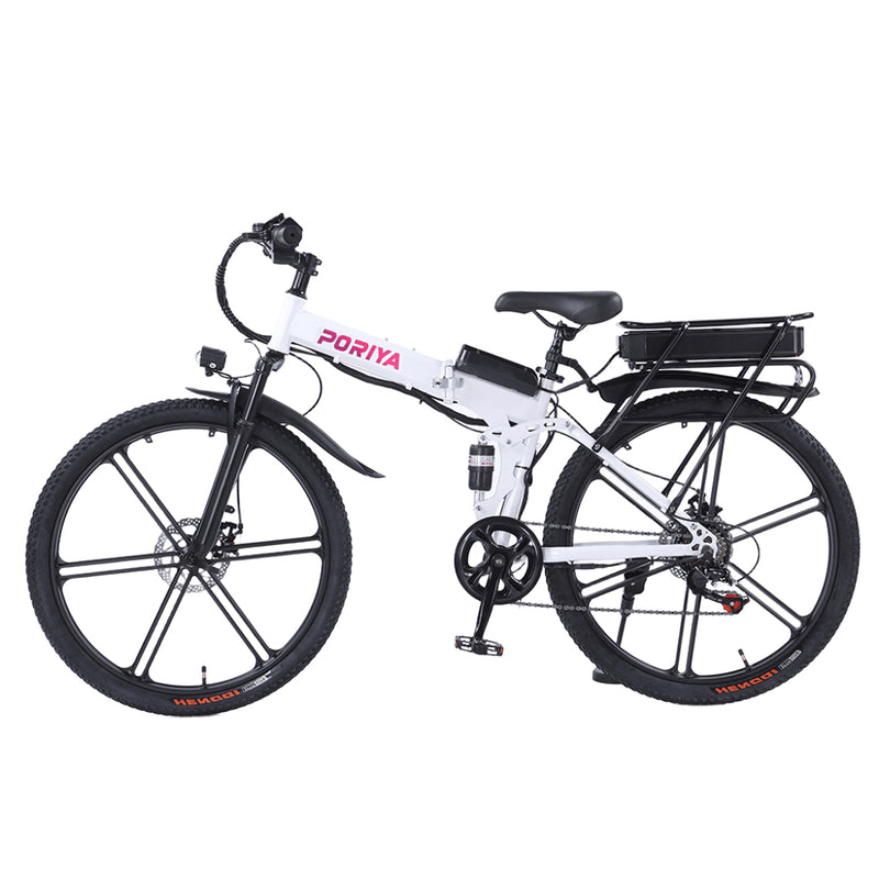 Load image into Gallery viewer, PORIYA 48V 1500W 26" Foldable Electric Bike Off Road E-Bike Mountain Bicycle E-MTB