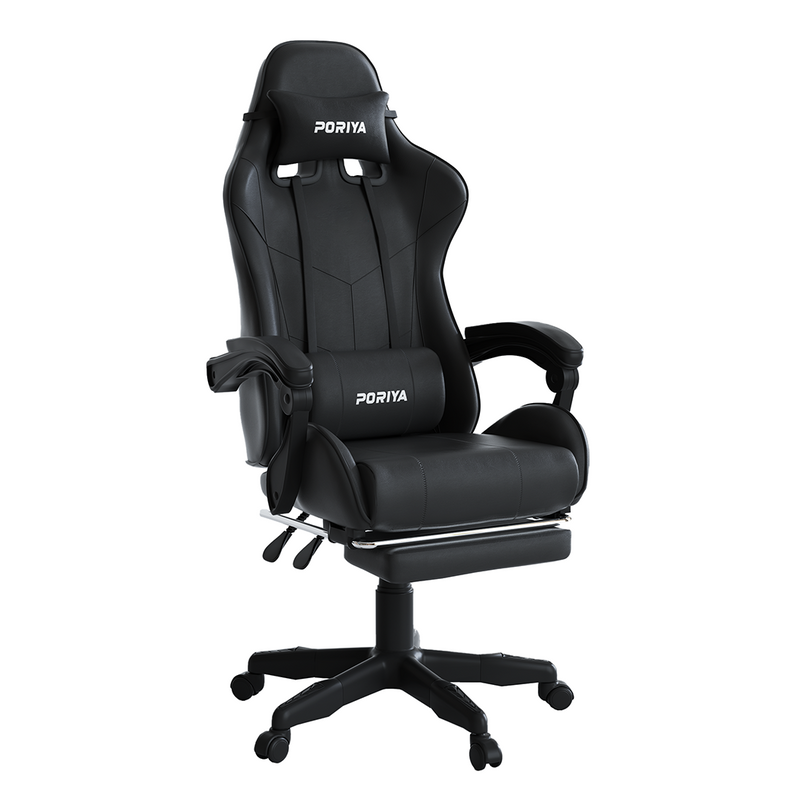 Load image into Gallery viewer, PORIYA Gaming Chair Office Computer Seating Racing PU Executive Massage Racer Recliner