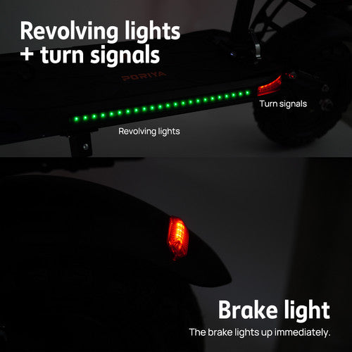 Load image into Gallery viewer, PORIYA Electric Scooter 2000W 50KM/H Foldable Portable Adult Off Road E-Bike W/Tail