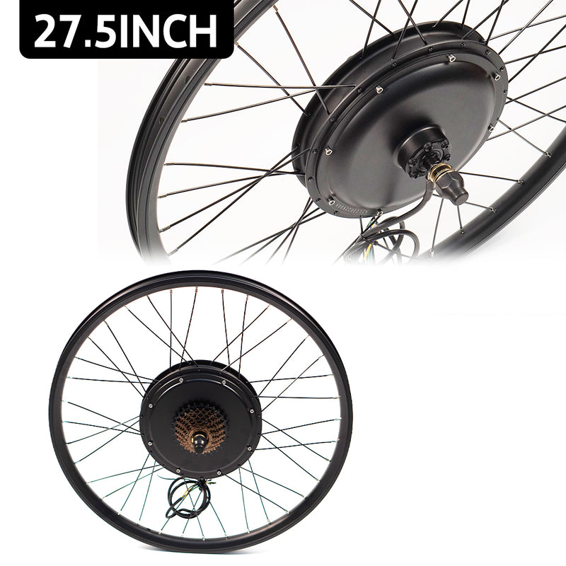 Load image into Gallery viewer, PORIYA ebike Conversion Kit 48V1500W Motor Electric bike rear Wheel 26 27.5 29in
