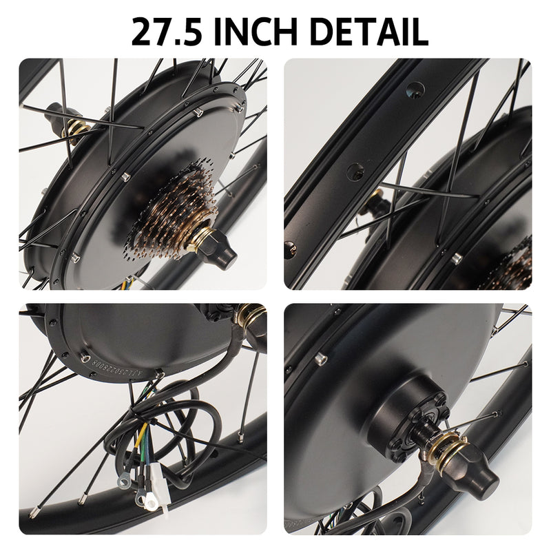 Load image into Gallery viewer, PORIYA ebike Conversion Kit 48V1500W Motor Electric bike rear Wheel 26 27.5 29in