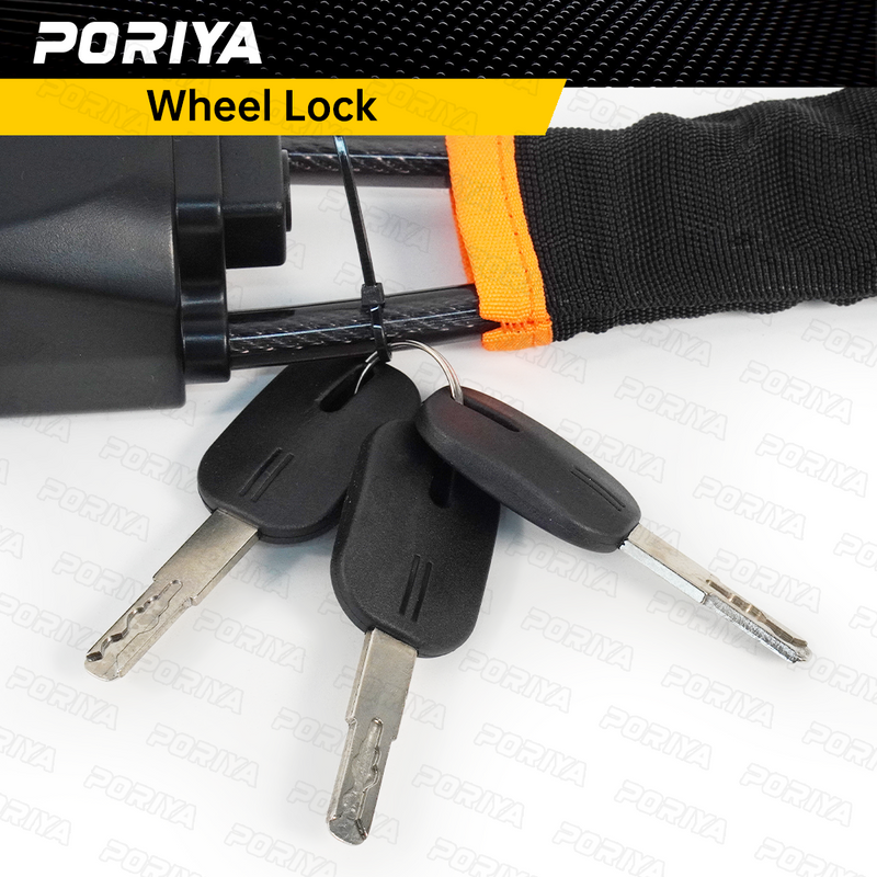Load image into Gallery viewer, PORIYA Seat Belt Lock Steering Wheel Lock Car Security Anti-Theft Device With 3 Keys AU