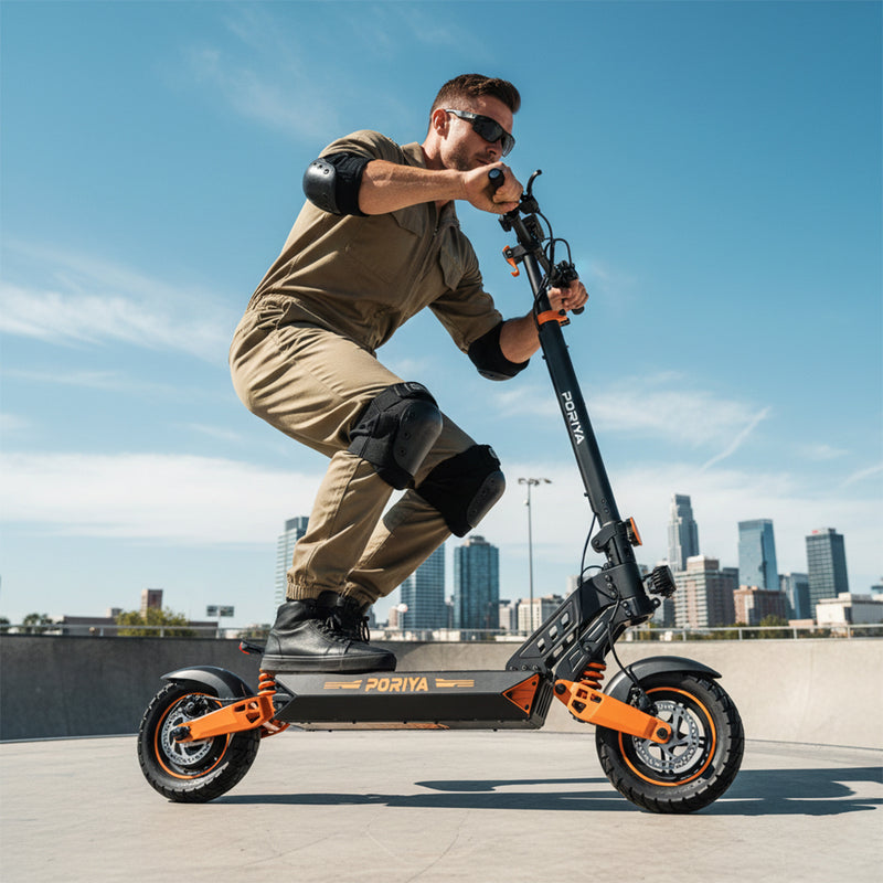 Load image into Gallery viewer, PORIYA Electric Scooter 2000W 70KM/H 60KM Foldable Portable Adult Off Road E-Bike